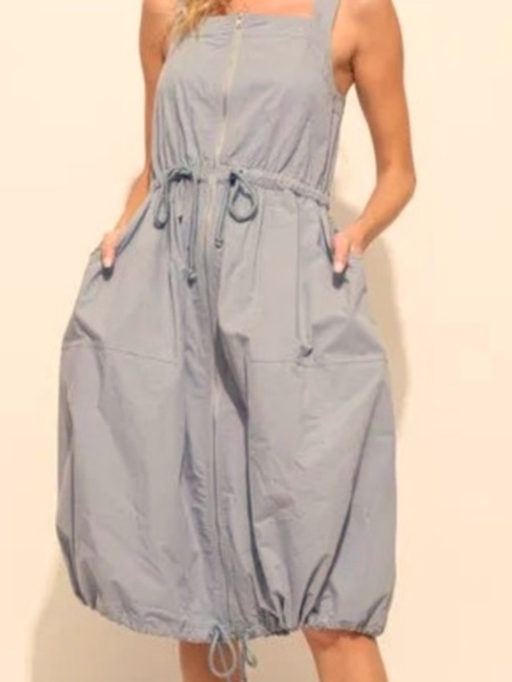 Anthropologie Gray dress with Relaxed Fit and Cinched Waist size Small